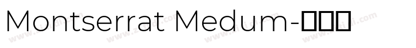 Montserrat Medum字体转换